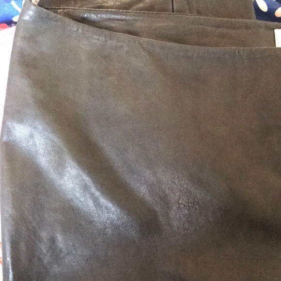 Karen Millen real leather crop pant ankle zip lamb leather size 12 - Picture 5 of 17